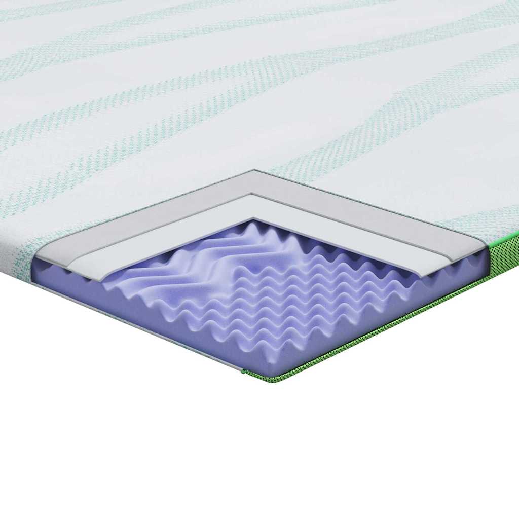 Topper per materasso Bianco e Verde 90 x 200 cm | homemem39