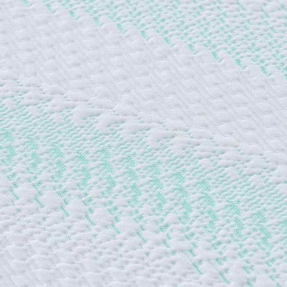 Topper per materasso Bianco e Verde 140 x 190 cm | homemem39