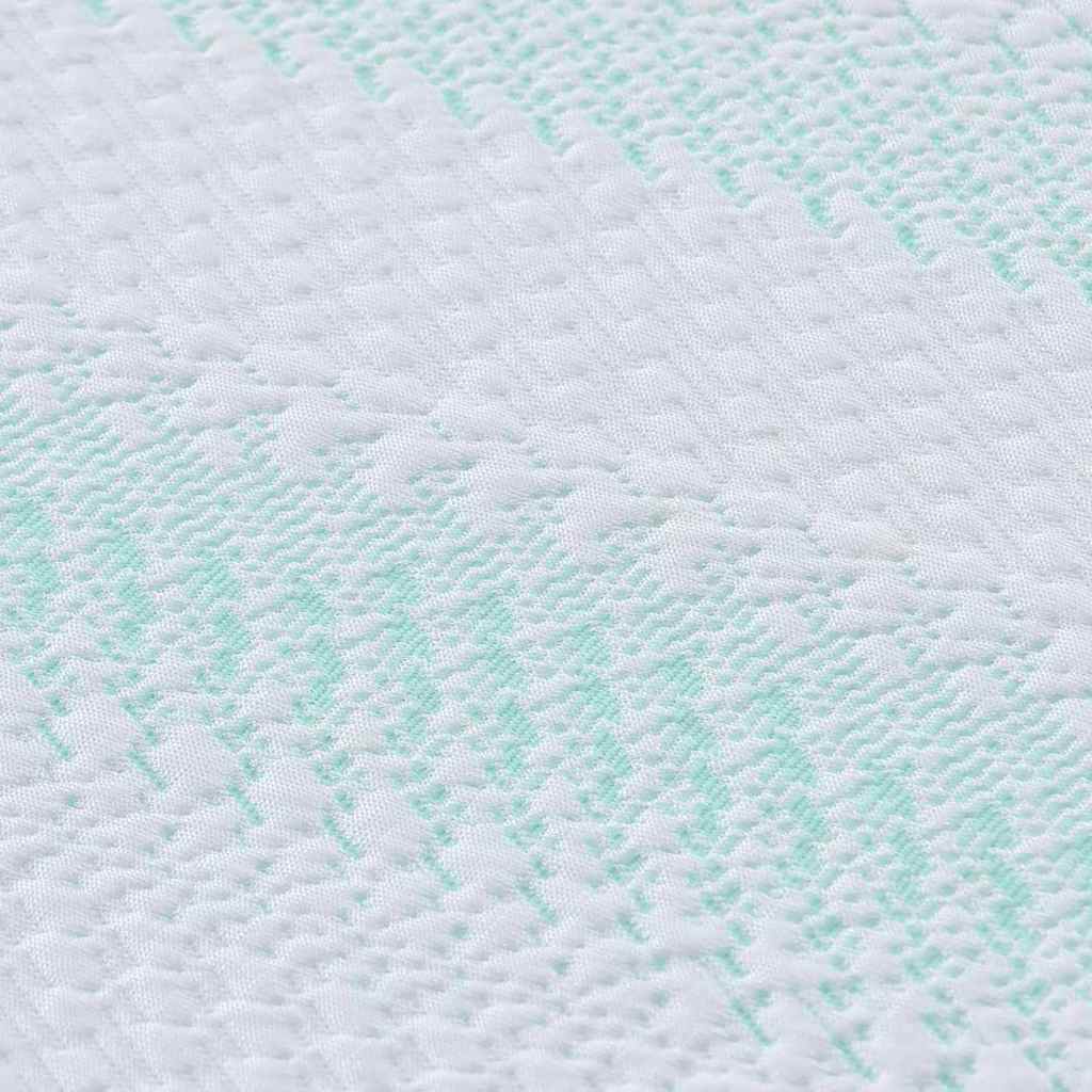 Topper per materasso Bianco e Verde 180 x 200 cm | homemem39
