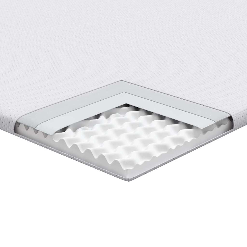 Topper per materasso Bianco 90 x 200 cm Tessuto Jacquard | homemem39