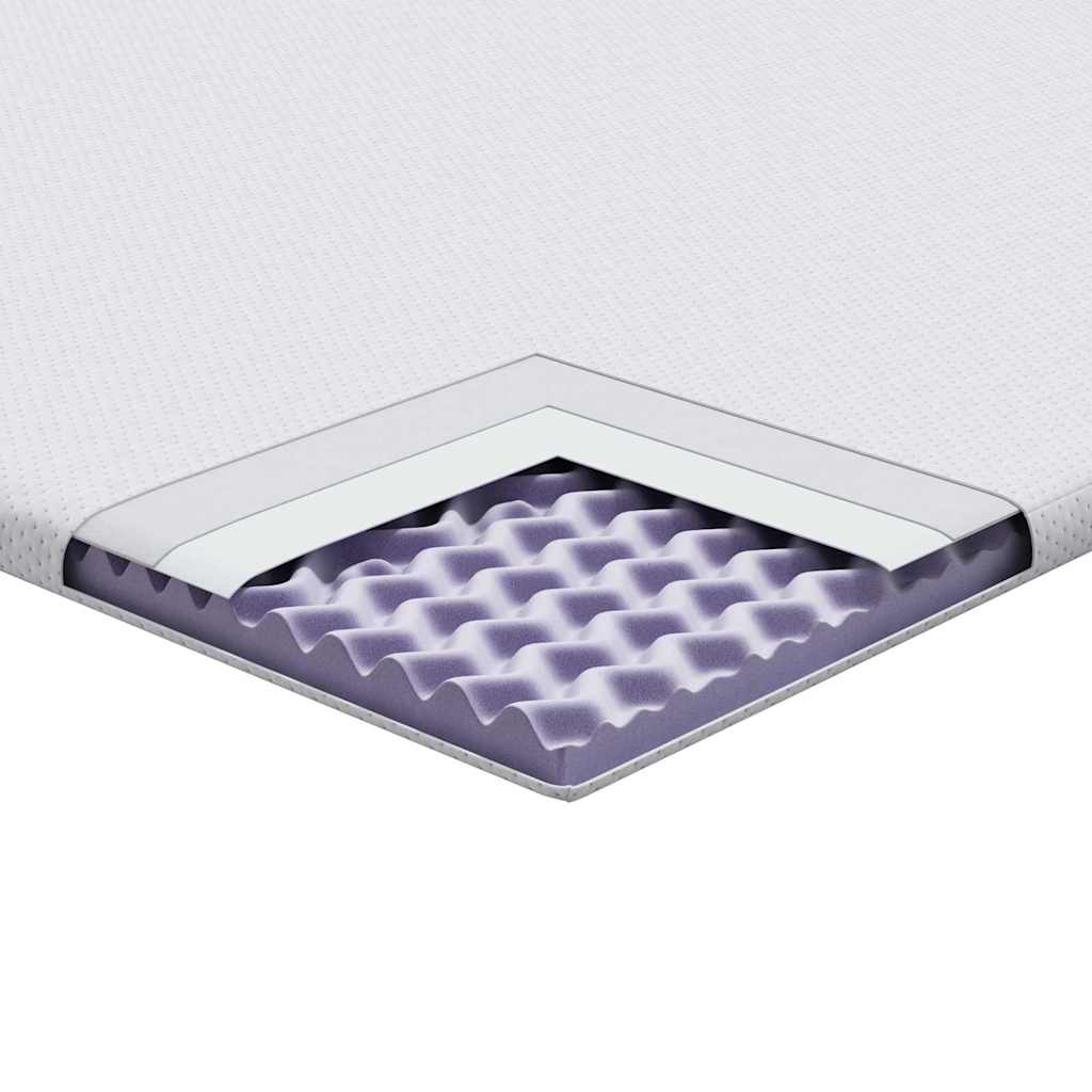 Topper per materasso Bianco 120 x 200 cm Tessuto Jacquard | homemem39
