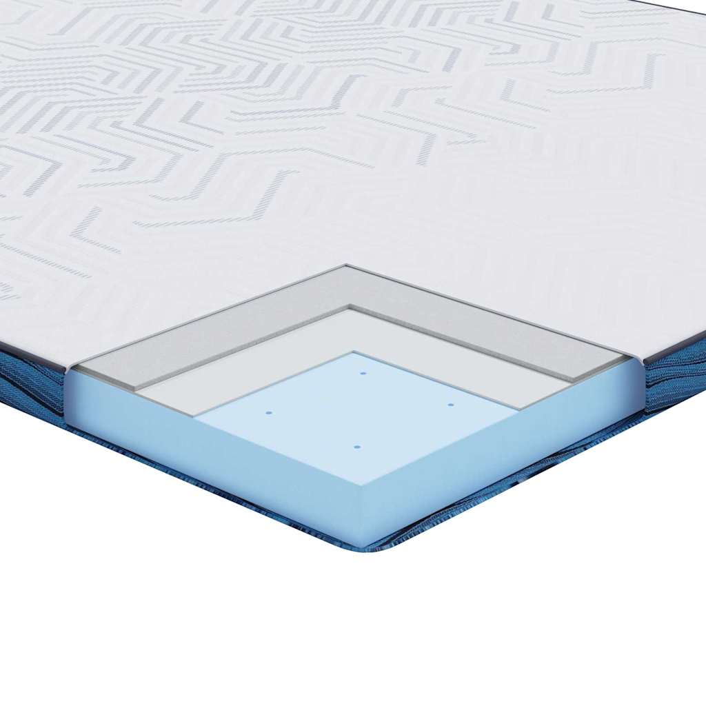 Topper per materasso Bianco 100 x 200 cm Tessuto Jacquard | homemem39