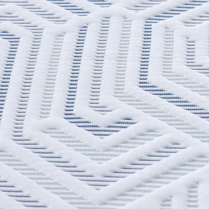 Topper per materasso Bianco 200 x 200 cm Tessuto Jacquard | homemem39
