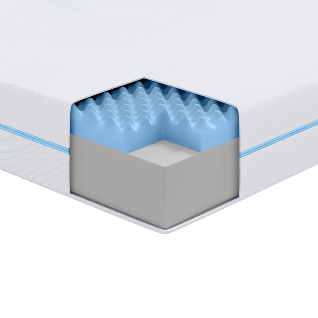 Materasso Bianco 70 x 200 cm Schiuma