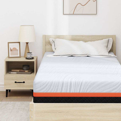 Materasso Bianco e Grigio 90 x 190 cm Schiuma Memory