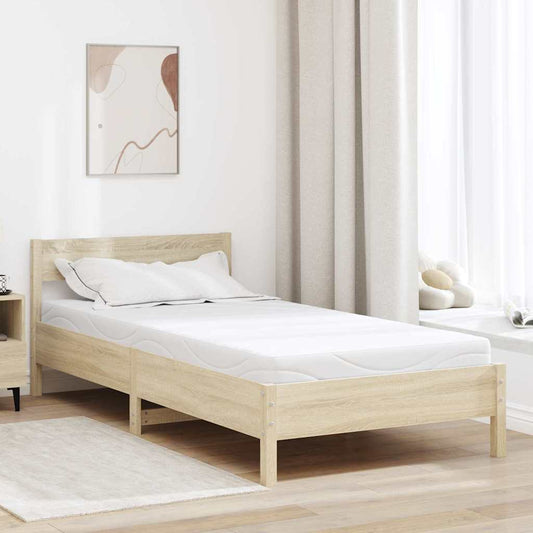 Materasso Bianco 90 x 200 cm Schiuma