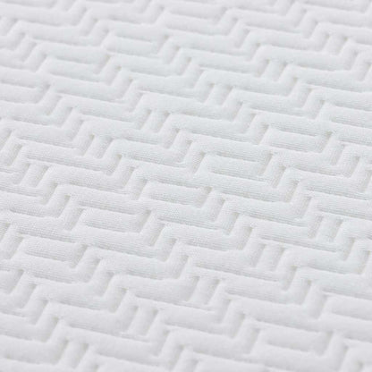 Materasso Bianco e Grigio 140 x 190 cm Schiuma