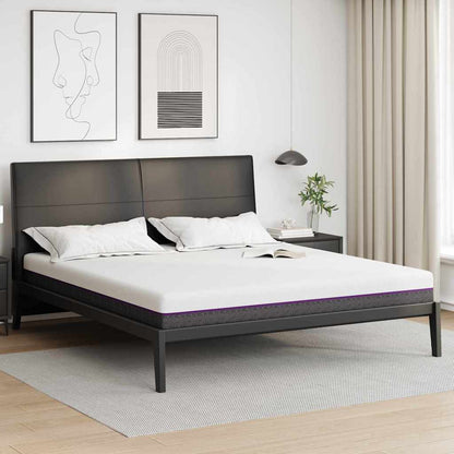 Materasso Bianco e Grigio 180 x 200 cm Schiuma