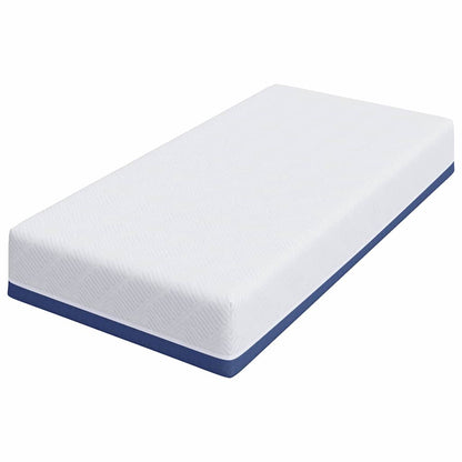 Materasso Bianco e Blu 80 x 160 cm Schiuma