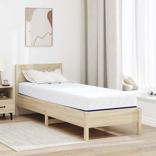 Materasso Bianco e Blu 70 x 200 cm Schiuma