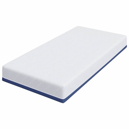 Materasso Bianco e Blu 100 x 200 cm Schiuma