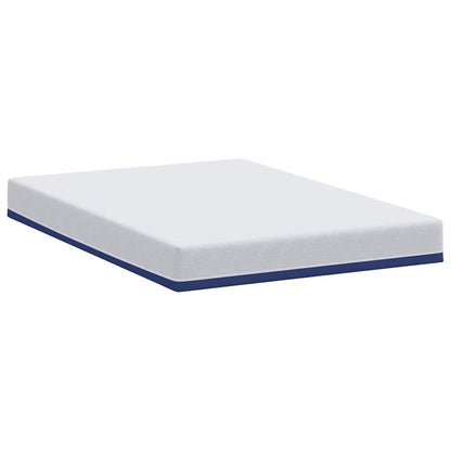 Materasso Bianco e Blu 140 x 190 cm Schiuma