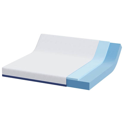 Materasso Bianco e Blu 180 x 200 cm Schiuma