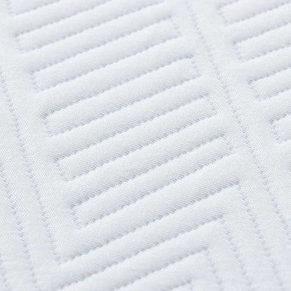 Materasso Bianco e Blu 200 x 200 cm Tessuto Jacquard | homemem39