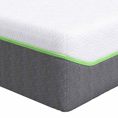 Materasso Bianco e Grigio 70 x 200 cm Molle Insacchettate