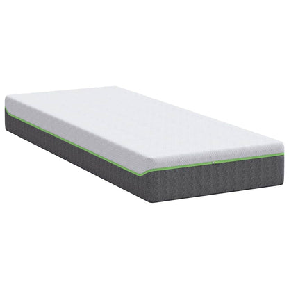Materasso Bianco e Grigio 70 x 200 cm Molle Insacchettate