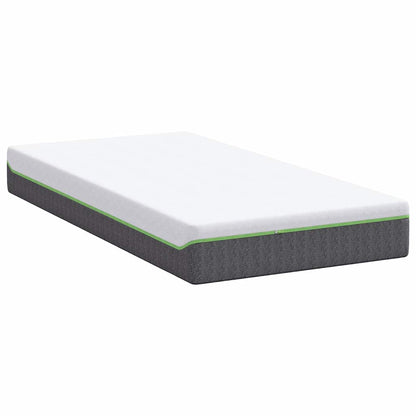 Materasso Bianco e Grigio 90 x 190 cm Molle Insacchettate