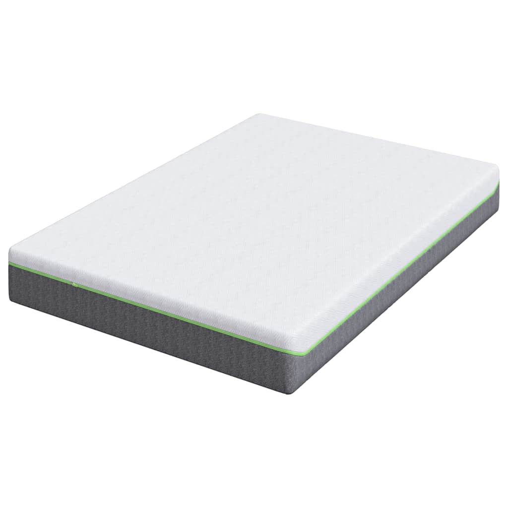 Materasso Bianco e Grigio 140 x 190 cm Molle Insacchettate