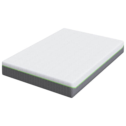 Materasso Bianco e Grigio 140 x 190 cm Molle Insacchettate