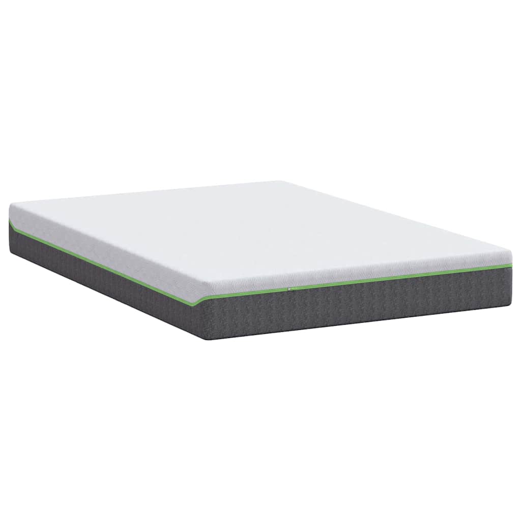 Materasso Bianco e Grigio 140 x 190 cm Molle Insacchettate