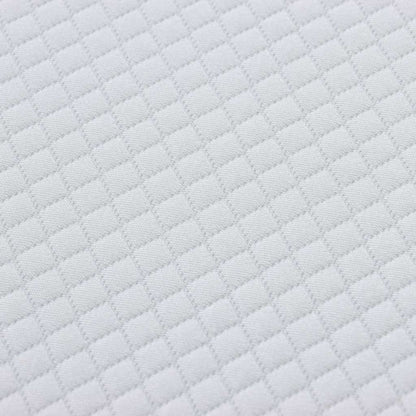 Materasso Bianco e Grigio 140 x 200 cm Tessuto Jacquard | homemem39