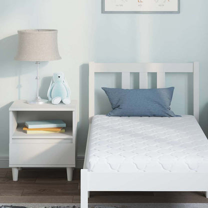 Materasso con Strato di Cocco Bianco 120 x 60 cm Schiuma PU