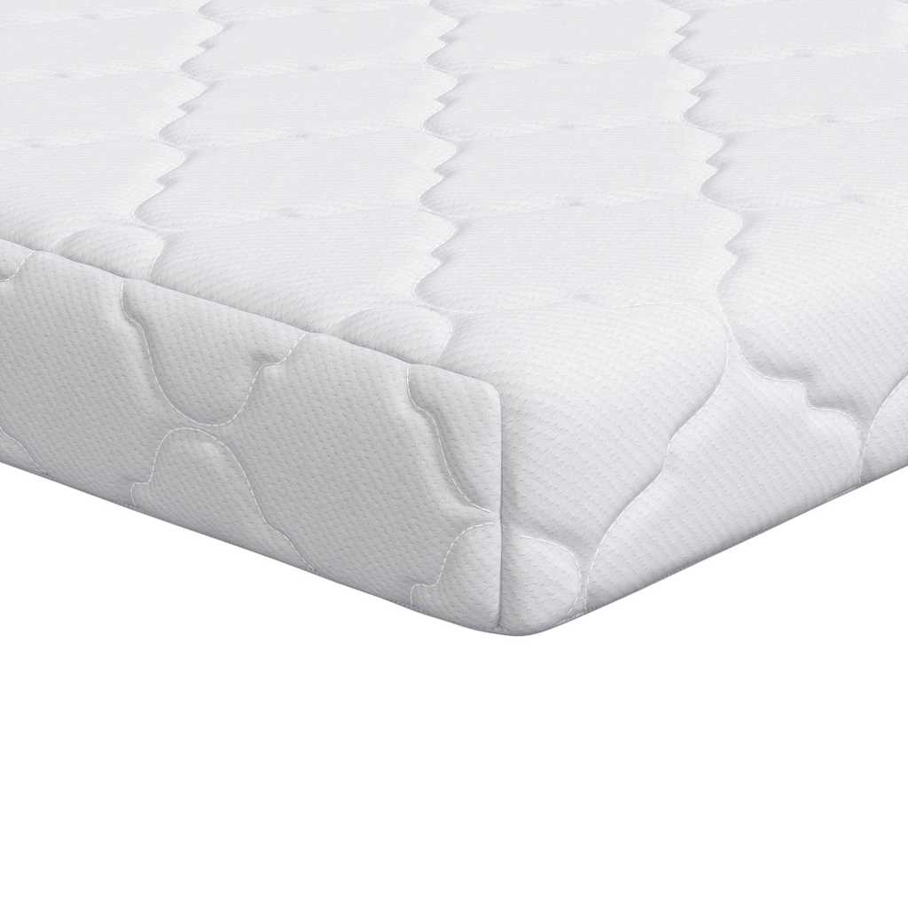 Materasso con Strato di Cocco Bianco 120 x 60 cm Schiuma PU
