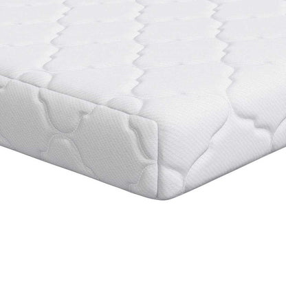 Materasso con Strato di Cocco Bianco 120 x 60 cm Schiuma PU