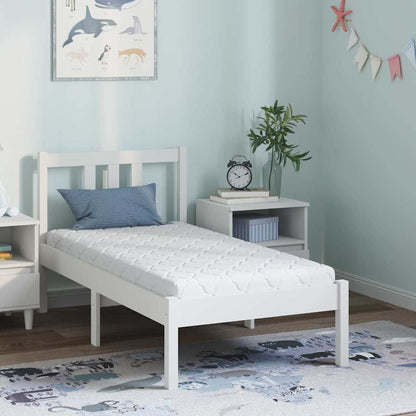 Materasso Bianco 70 x 140 cm Tessuto Jacquard | homemem39