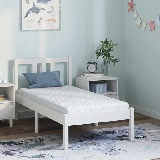 Materasso Bianco 70 x 140 cm Tessuto Jacquard | homemem39