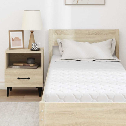 Materasso con Strato di Cocco Bianco 200 x 80 cm Schiuma PU