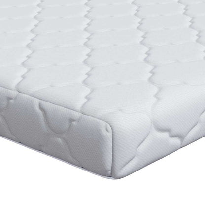 Materasso con Strato di Cocco Bianco 200 x 90 cm Schiuma PU