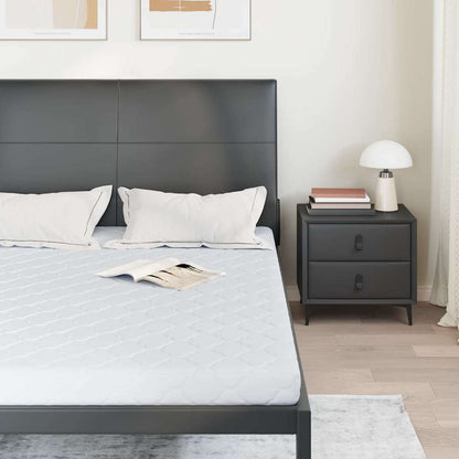 Materasso con Strato di Cocco Bianco 200 x 160 cm Schiuma PU