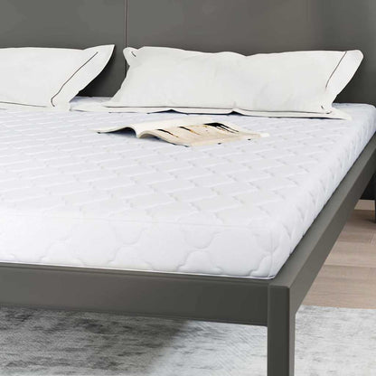 Materasso con Strato di Cocco Bianco 200 x 180 cm Schiuma PU