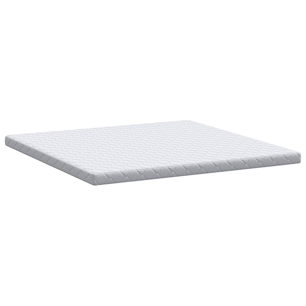 Materasso con Strato di Cocco Bianco 200 x 200 cm Schiuma PU