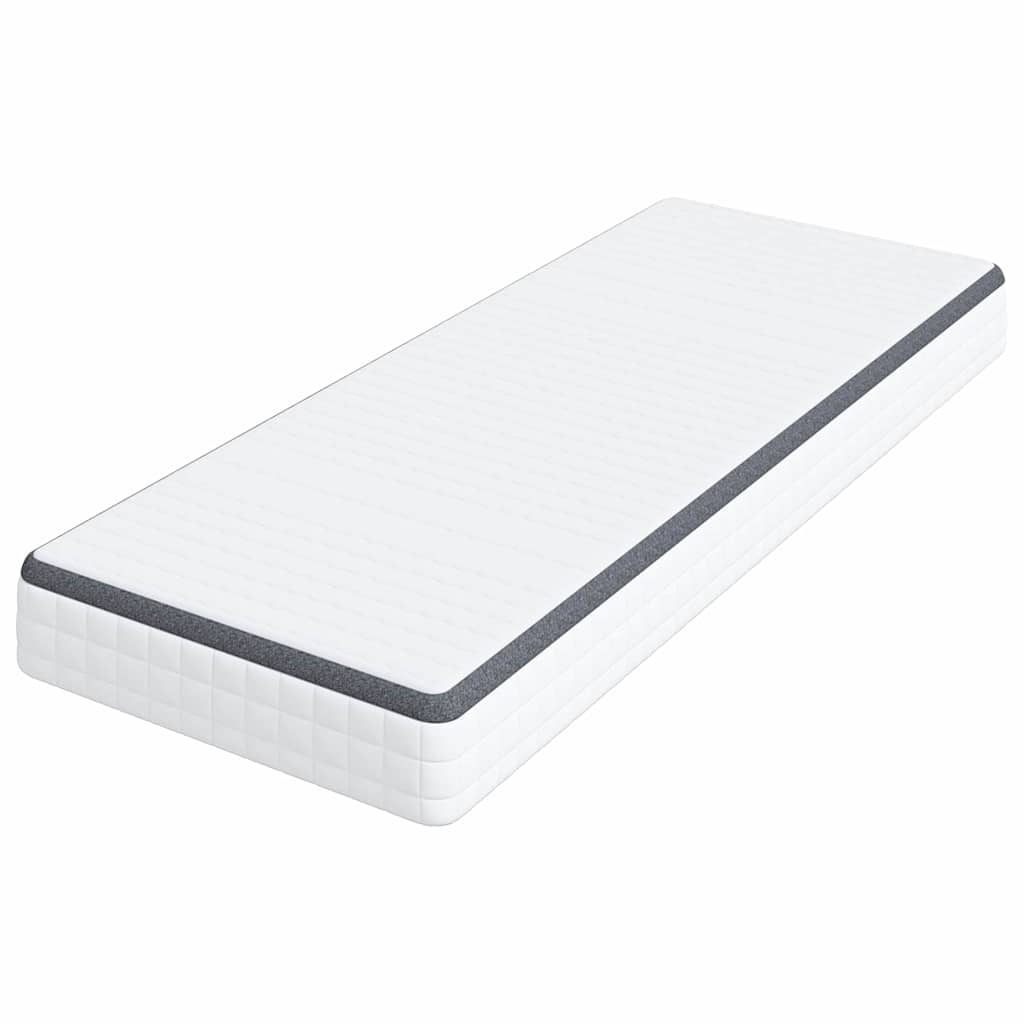 Materasso Bianco e Grigio 80 x 200 cm Molla Bonell