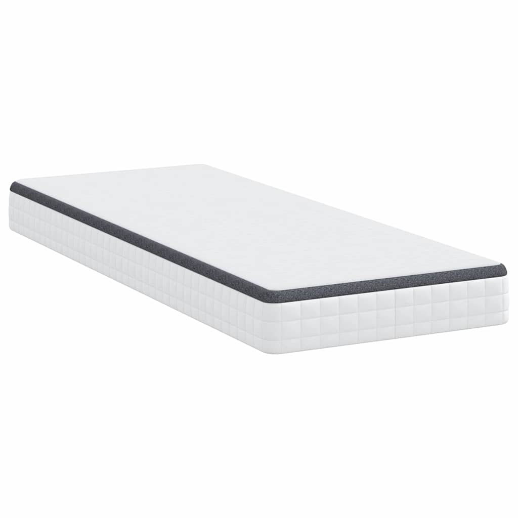 Materasso Bianco e Grigio 80 x 200 cm Molla Bonell