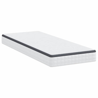 Materasso Bianco e Grigio 80 x 200 cm Molla Bonell