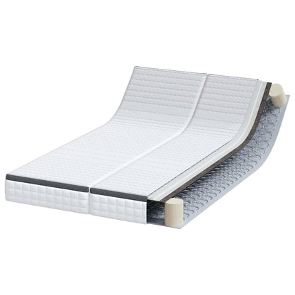 Materasso 2 pcs Bianco e Grigio 60 x 200 cm Molla Bonell