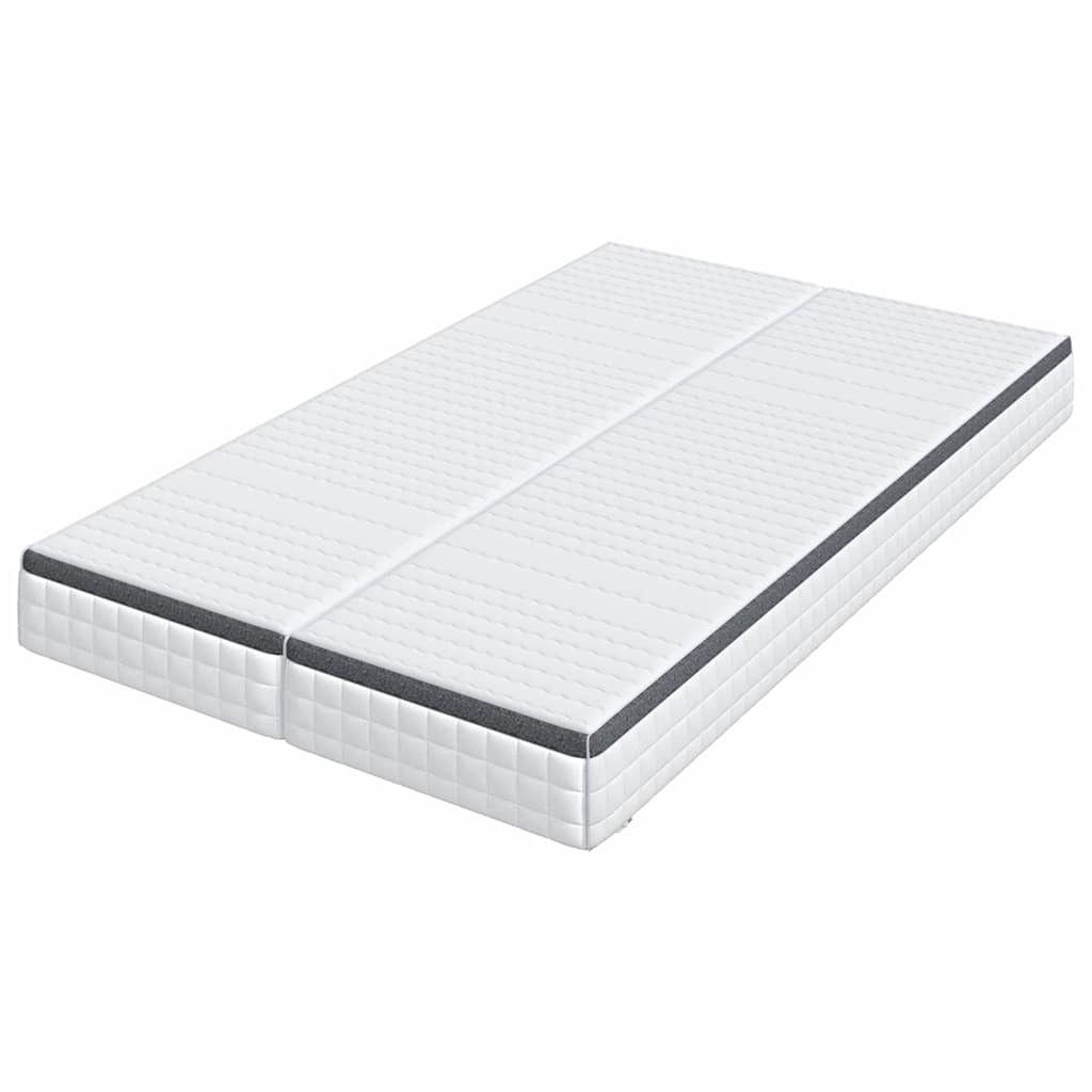 Materasso 2 pcs Bianco e Grigio 60 x 200 cm Molla Bonell