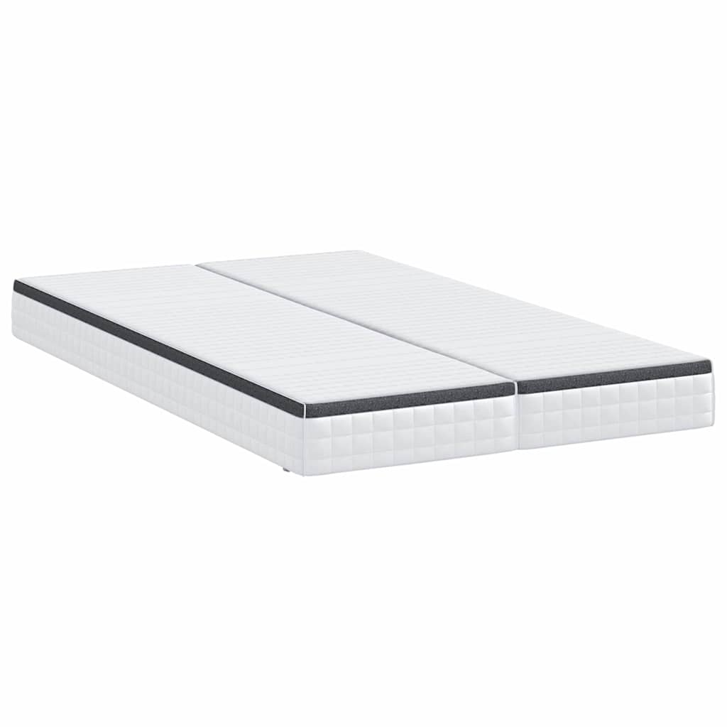 Materasso 2 pcs Bianco e Grigio 60 x 200 cm Molla Bonell