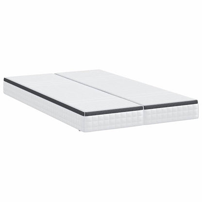 Materasso 2 pcs Bianco e Grigio 60 x 200 cm Molla Bonell