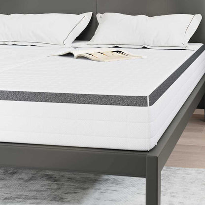 Materasso 2 pcs Bianco e Grigio 70 x 190 cm Molla Bonell