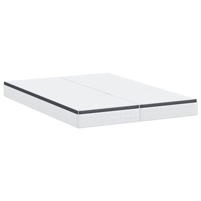 Materasso 2 pcs Bianco e Grigio 80 x 200 cm Molla Bonell