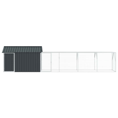 Gabbia per uccelli Antracite 619 x 111 x 142 cm Acciaio zincato