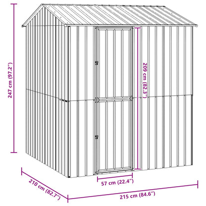 Gabbia per uccelli Antracite 215 x 210 x 247 cm Acciaio zincato | homemem39
