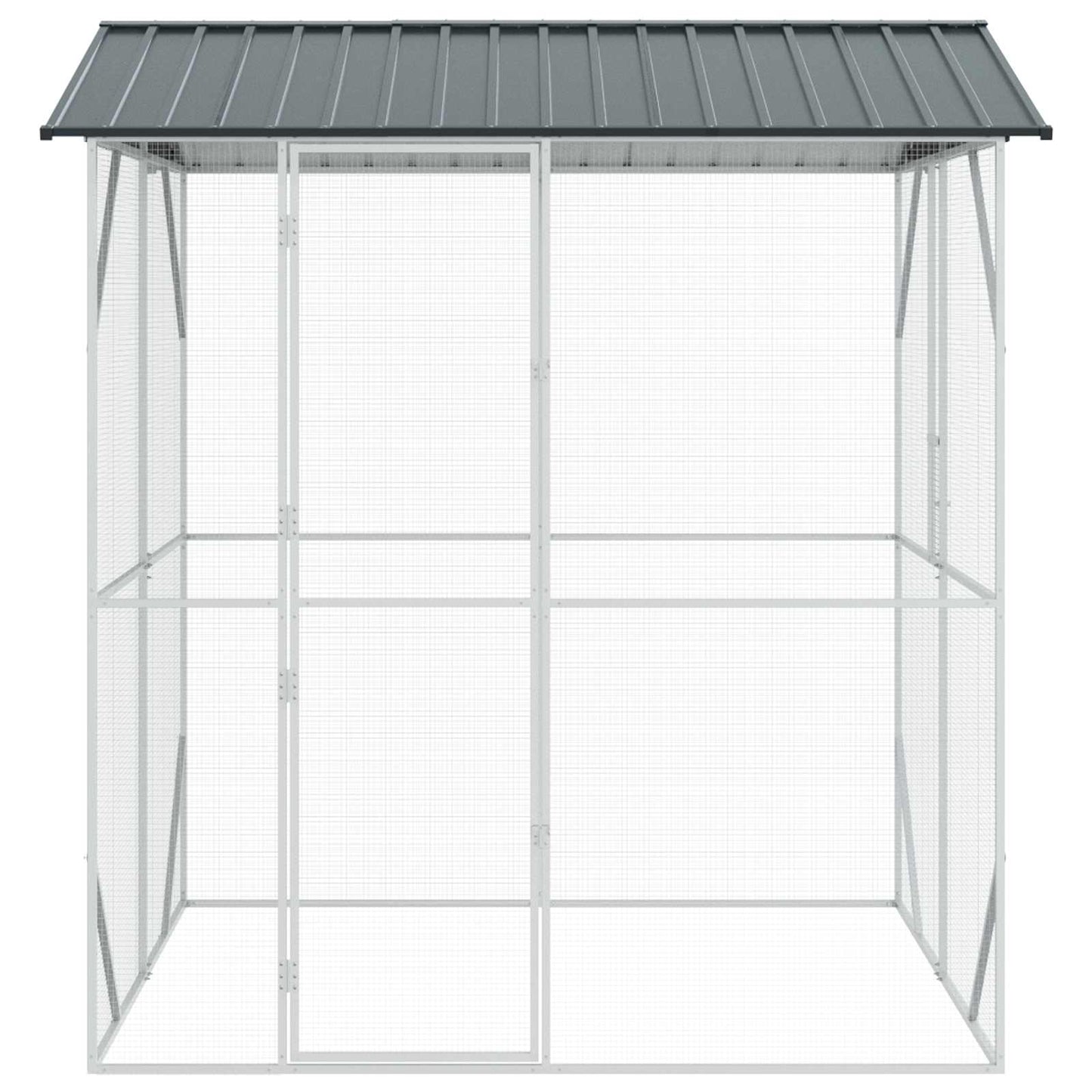 Gabbia per uccelli Antracite 215 x 208 x 247 cm Acciaio zincato | homemem39