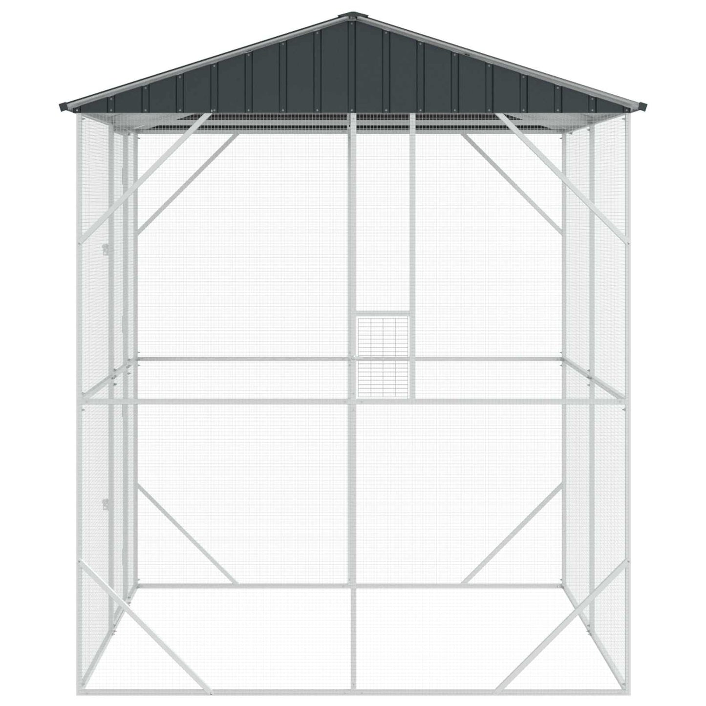 Gabbia per uccelli Antracite 215 x 208 x 247 cm Acciaio zincato | homemem39