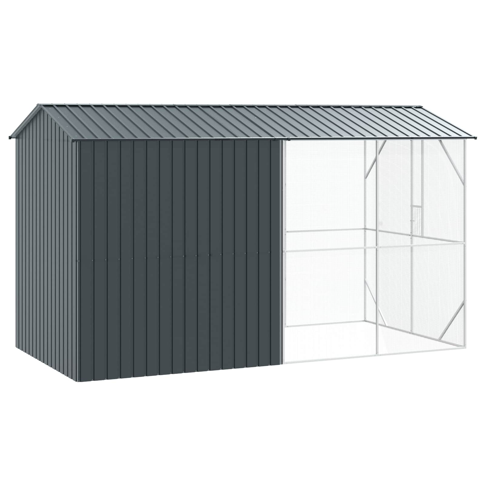 Gabbia per uccelli Antracite 430 x 208 x 247 cm Acciaio zincato | homemem39
