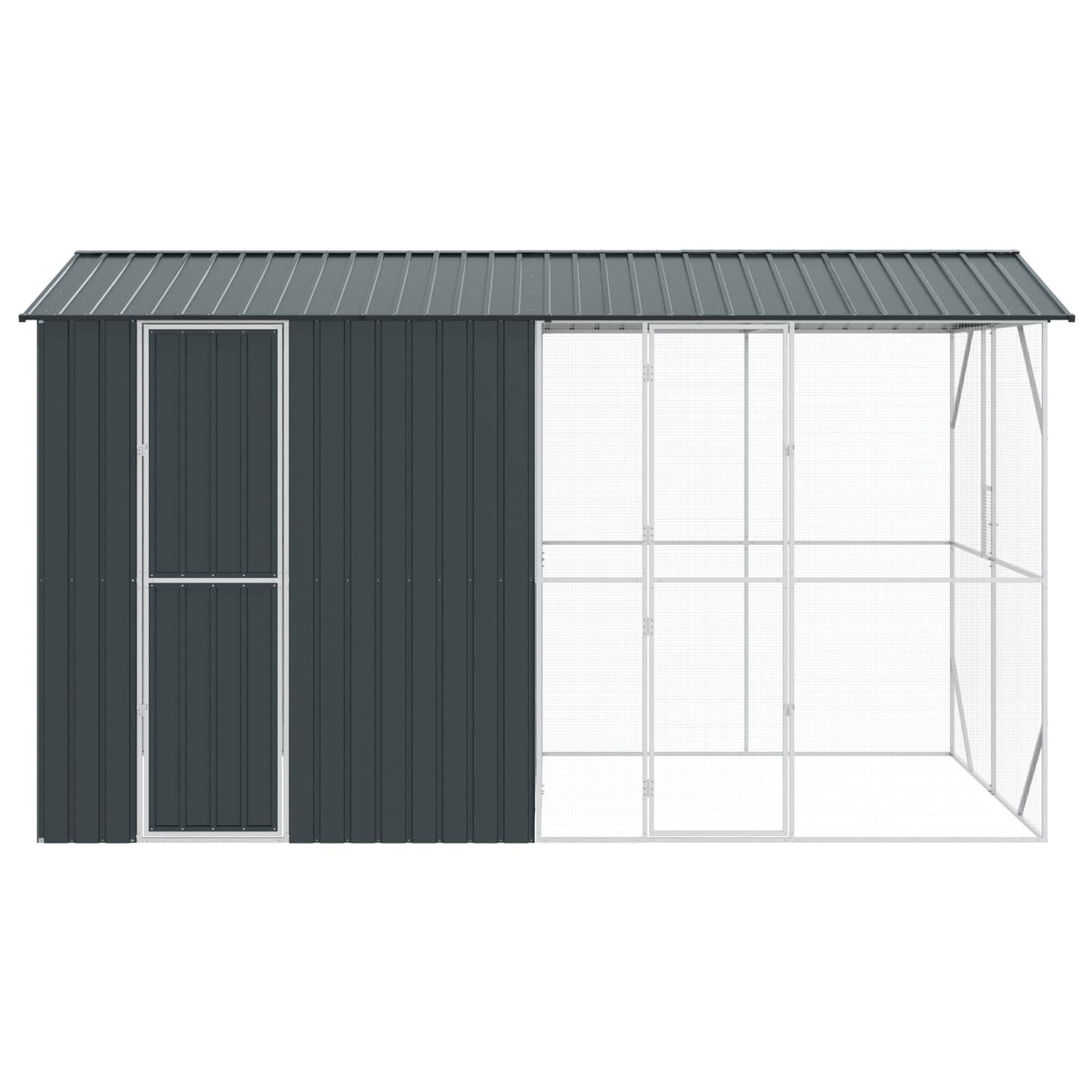 Gabbia per uccelli Antracite 430 x 208 x 247 cm Acciaio zincato | homemem39